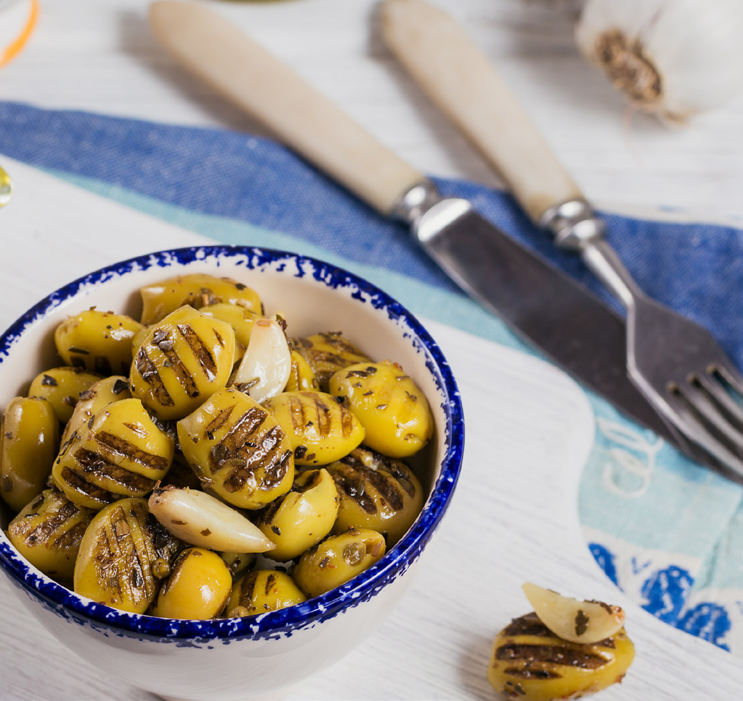 Grilled green olives from the SEPT Global food portfolio